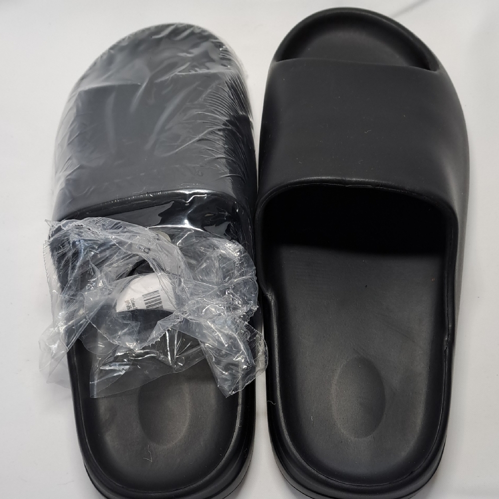 Black Slide Sandals